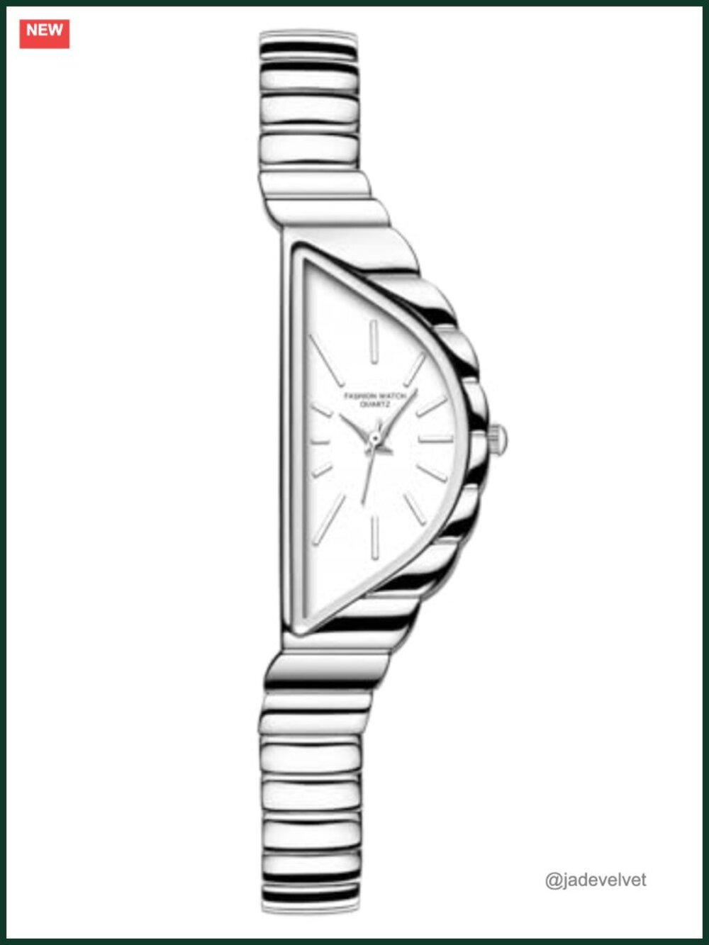 Gold Triangle Dial Dainty Quartz Dress Watch for Women